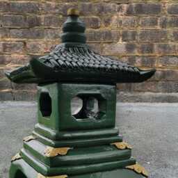 Chinese Concrete Pagoda Statue Handmade Asian Lantern Sculpture Stone Zen Art Garden Decor Japanese Ornament Outdoor Gift - thumbnail 3
