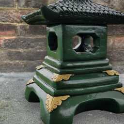 Chinese Concrete Pagoda Statue Handmade Asian Lantern Sculpture Stone Zen Art Garden Decor Japanese Ornament Outdoor Gift - thumbnail 2