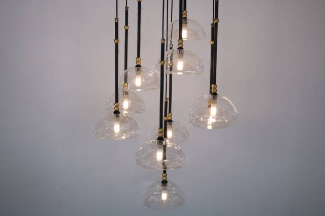 Modern Chandelier Dining Room Lighting, Round Globe Pendant Ceiling Lights, Kitchen Island Decor Mid Century Light Fixture - image 1