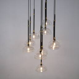Modern Chandelier Dining Room Lighting, Round Globe Pendant Ceiling Lights, Kitchen Island Decor Mid Century Light Fixture - thumbnail 3