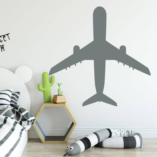 Airplane Wall Decals, Plane Decal, Vinyl Sticker, Decal Boy Room, Nursery Decor Boy, Room Sticker J208 - image 1