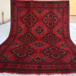 5x7 Ft Afghan Khal Mohammedi Area Rug, Bukhara Handmade Geometric Genuine Turkmen Oriental Living Room D??cor Carpet - thumbnail 4
