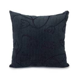 Smokey Blue Pillow, Throw Pillow Cover, Decorative Cushion Pillowcase, Accent Floral Pattern, Velvet Pillow - thumbnail 1
