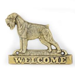 Schnauzer - Uncropped, Dog Welcome, Hanging Decoration, Limited Edition, Artdog - thumbnail 2