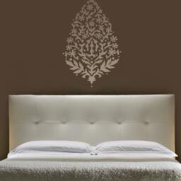 Sari Paisley Wall Art Stencil - Large Reusable Stencils For Walls Diy Decor Deisgn - thumbnail 2