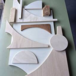 Sculptural Wall Art Made From Reclaimed Wood Statement Decor For The Living Room - thumbnail 4