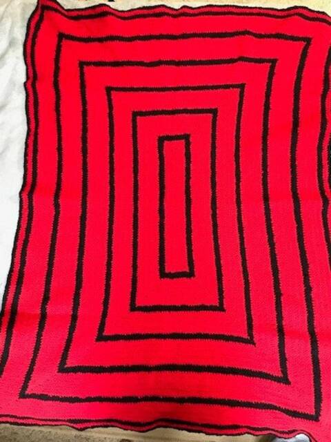 Sweet & Spicy Crocheted Throw Blanket - image 1