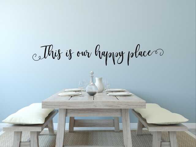 This Is Our Happy Place Decal - Wall Decor- Vinyl - image 1