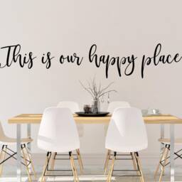 This Is Our Happy Place Decal - Wall Decor- Vinyl - thumbnail 2