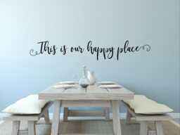 This Is Our Happy Place Decal - Wall Decor- Vinyl - thumbnail 1