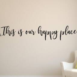 This Is Our Happy Place Decal - Wall Decor- Vinyl - thumbnail 3