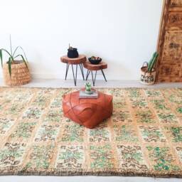 Vintage Pink Moroccan Rug, Authentic Boujaad 5.9 X 9.7 Ft - thumbnail 2