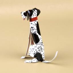 English Pointer Dog Handmade Copper Sculpture, Miniature Collectible Figurine - thumbnail 3