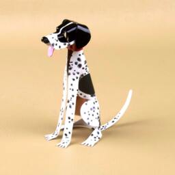 English Pointer Dog Handmade Copper Sculpture, Miniature Collectible Figurine - thumbnail 2