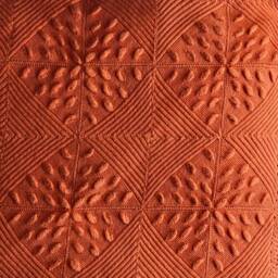 Handmade Vintage Knitted Orange Throw - thumbnail 4