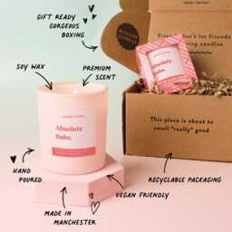 Funny Gift For Her - Absolute Babe Soy Wax Scented Candle Friend - thumbnail 2