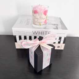 Peony Candle -Birthday Gift - Coco Soy Wax Flower Cotton Wick 220G Luxury Boxed - thumbnail 2