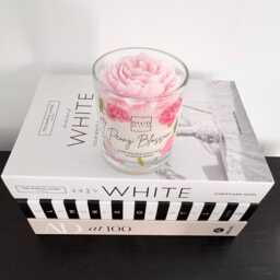 Peony Candle -Birthday Gift - Coco Soy Wax Flower Cotton Wick 220G Luxury Boxed - thumbnail 4