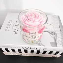 Peony Candle -Birthday Gift - Coco Soy Wax Flower Cotton Wick 220G Luxury Boxed - thumbnail 3