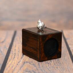staffordshire Bull Terrier - Wooden Candlestick With Dog, Souvenir, Decoration, Limited Edition, Collection - thumbnail 3