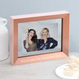 Personalised Rose Gold Photo Frame - thumbnail 3