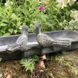 Cast Iron Birds Birdbath/Feeder Garden Ornament - thumbnail 2