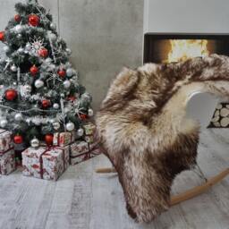 Sheepskin Mouflon Throw Genuine Leather Sheep Skin Decorative Rug48'' X 28 - thumbnail 3