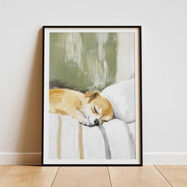 Chihuahua Art Print Peaceful Dog Portrait, Home Decor - image 1
