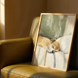 Chihuahua Art Print Peaceful Dog Portrait, Home Decor - thumbnail 2