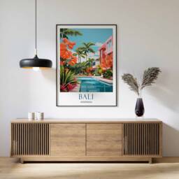 Bali Travel Print, Poster, Indonesia Wall Art, Tropical Paradise Beach Southeast Asia Decor, Gift - thumbnail 1