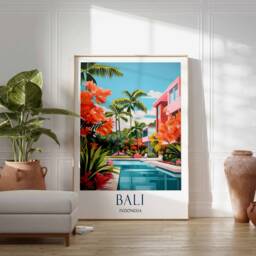 Bali Travel Print, Poster, Indonesia Wall Art, Tropical Paradise Beach Southeast Asia Decor, Gift - thumbnail 3