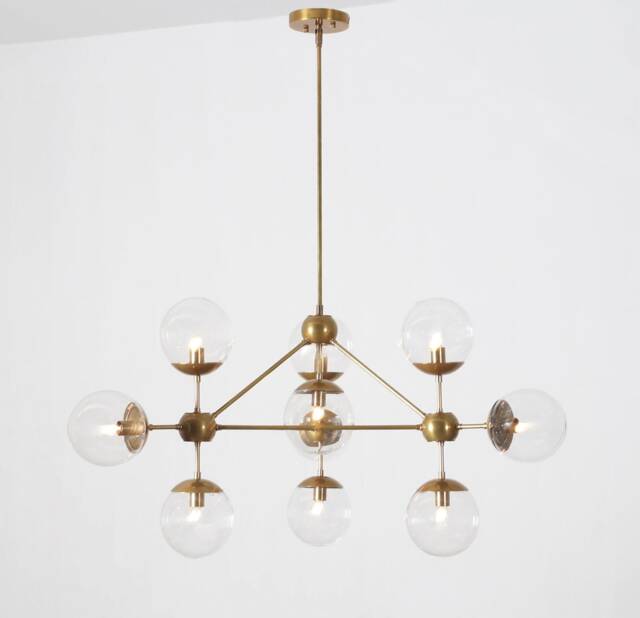 Large Handmade Modernist Statement Chandelier , Modern Tracey Ceiling Light Pendant Lamp Diningroom Hallway - image 1