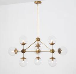 Large Handmade Modernist Statement Chandelier , Modern Tracey Ceiling Light Pendant Lamp Diningroom Hallway