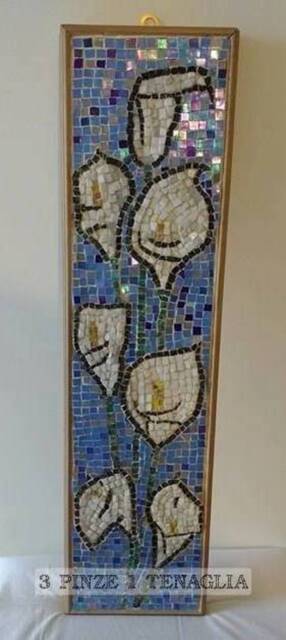 Le Calle Mosaic Panel - Wood, Marble, Glass, Enamel