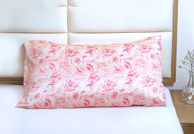 100% Mulberry Silk Pillowcase Both Sides Pattern With Eye Mask & Scrunchie Anti Ageing Smooth Skin & Hair Gift For Her Mother'sday - image 1