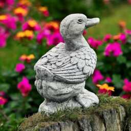 Concrete Duck Statue Stone Bird Figurine Cement Farmhouse Decor Outdoor Pond Ornament Rustic Yard Sculpture Handmade Gift For Lover - thumbnail 2