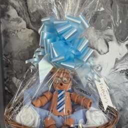 Personalised Father's Day Or Birthday Gift Hamper For Dad Grandad - Handmade Terracotta Plant Pot Man On Bean Bag Unique Him - thumbnail 4
