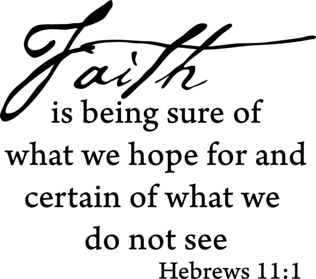 Bible Christian Faith Hebrews 11 1 Printable Wall Art
