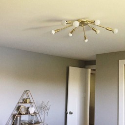 Atomic 8 Arm - Flush Mount Sputnik Ceiling Light Starburst Mid Century Living Room Hallway Dining Bedroom