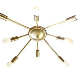 Atomic 8 Arm - Flush Mount Sputnik Ceiling Light Starburst Mid Century Living Room Hallway Dining Bedroom - thumbnail 2