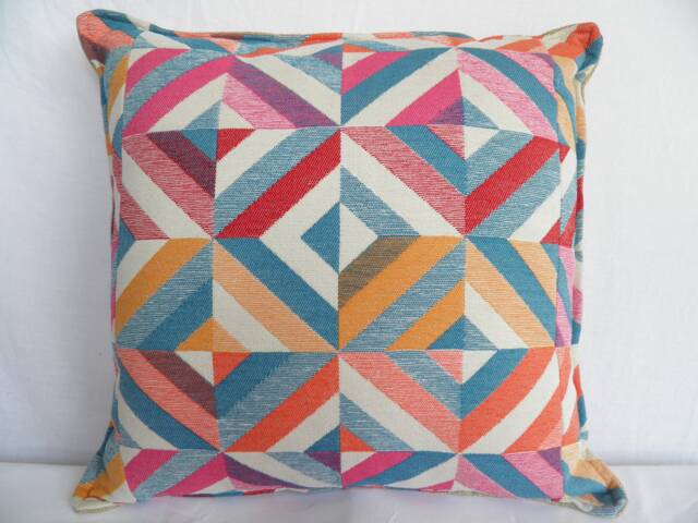 Handmade Australian Cushion Cover, Geometric, Colourful, Modern, Textured - image 1