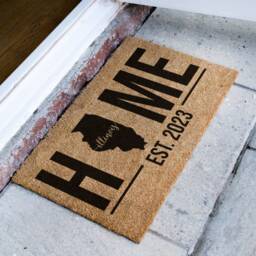 Custom Illinois State Mat - Home Personalised Rug Map Personalized Gift Housewarming Doormat Decor - thumbnail 2