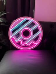 Donuts Neon Sign - Wall Art Cake Sign Sweet Led Candy Shop Decoration - thumbnail 1