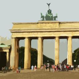 Berlin Travel Poster - Retro Vintage Style Germany Art Print, Artwork, Homeware, Postcard, Travel Print - thumbnail 2