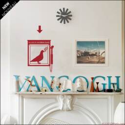In Case Of War Break Glass Wall Decal, Peace Dove Graphic