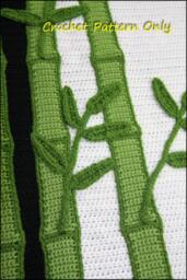 Bamboo Baby Blanket Lapghan With Chinese Character - Crochet Pattern PDF Afghan Characters For - thumbnail 3