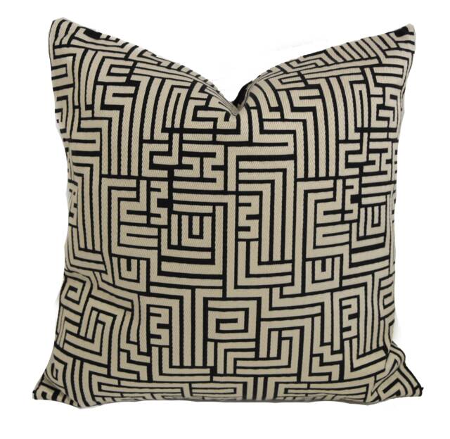 Clarke & - Bw1016 Black/White Stunning Designer Geometric Cushion Cover Throw Pillow Home Decor - image 1