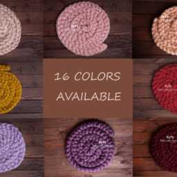 100% Wool Braid, Chunky Wool, Braid Blanket, Photo Prop, Baby Photography, Newborn Photo Props, Shower - thumbnail 3