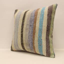 Kilim Pillow, Sofa Pillow Boho Pillow, Handwoven Pillow, 18x18 - 45x45 cm Minimalist Decorative Pillow, Cushion Cover Throw Pillow 4Kbf-580 - thumbnail 3