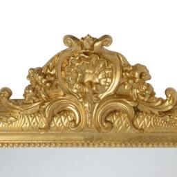 Louis Philippe Classic Style Mirror Gold Leaf - Made in Italy Antique Fireplace Vintage Victorian Home Mirror Item # 71 - thumbnail 2